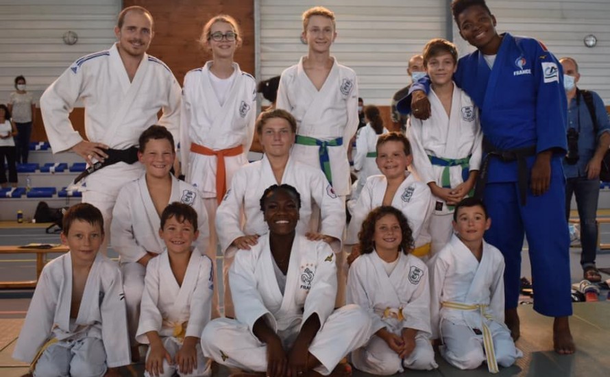 Nos judokas rencontrent Clarisse !!! Double championne Olympique
